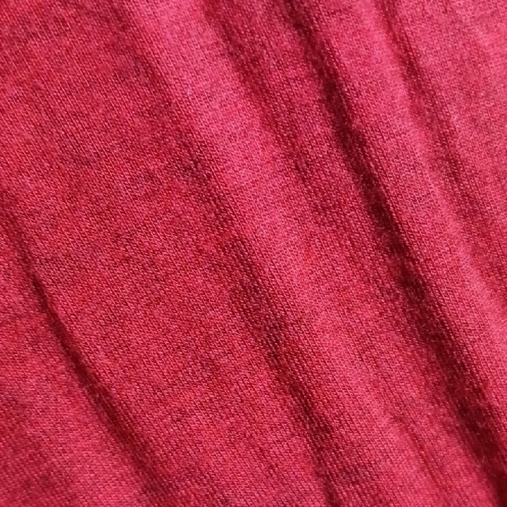 Democracy Women's Red Blouse with Lace-Up Neckline - Picture 3 of 7